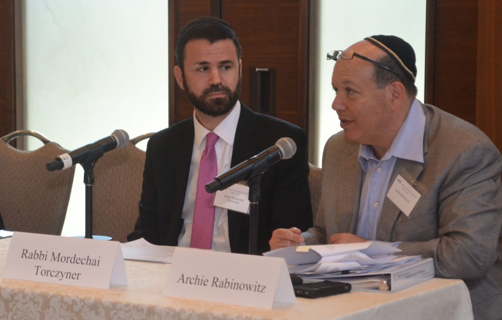 Rabbi Mordechai Torczyner And Archie Rabinowitz